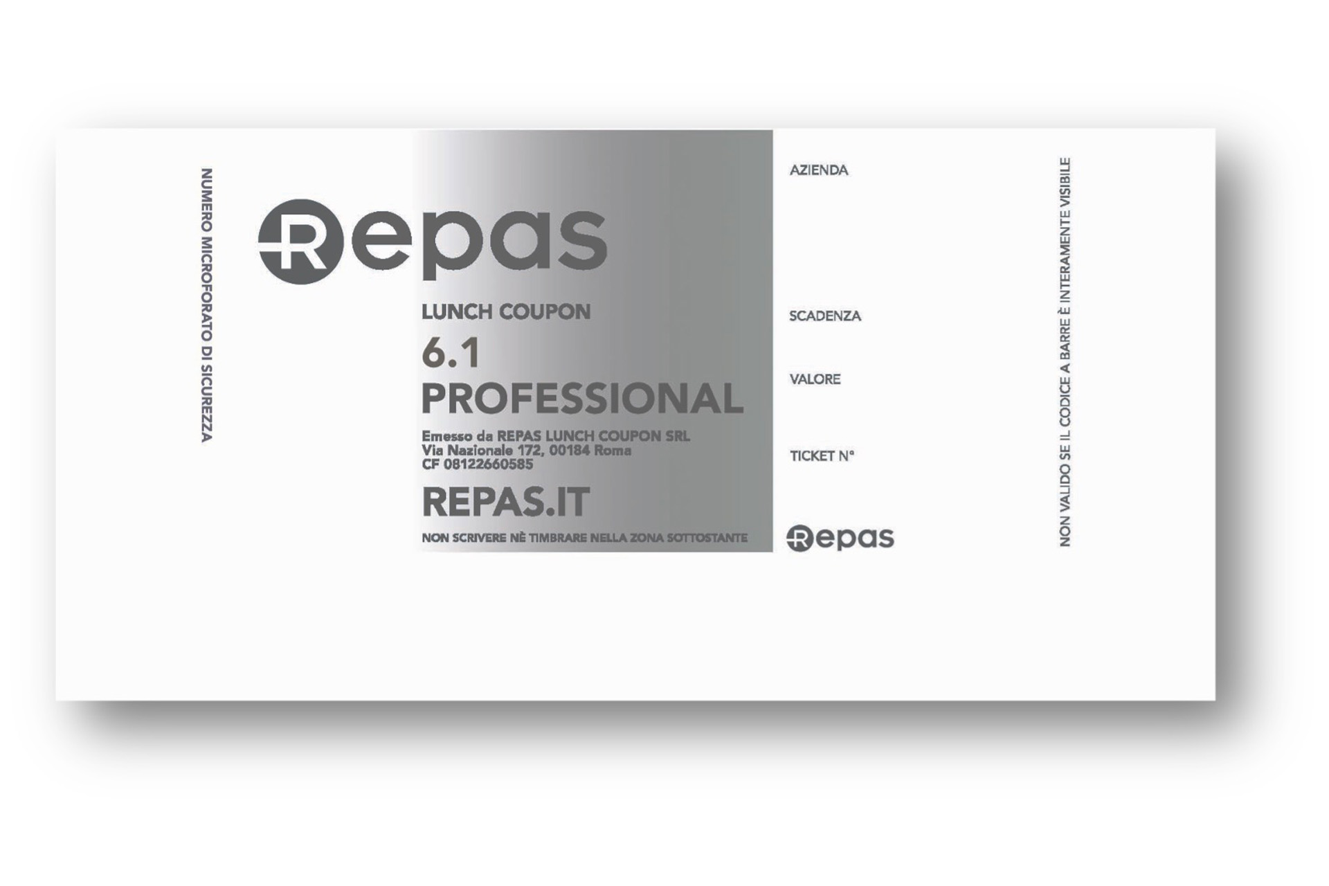 Nuova grafica buoni pasto cartacei Repas Lunch Coupon